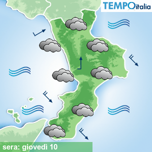 Mappa sera per la giornata del 2026-09-10