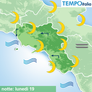 Mappa notte per la giornata del 2026-10-19