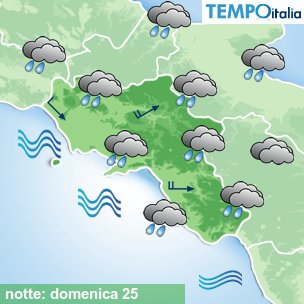 Mappa notte per la giornata del 2026-10-25