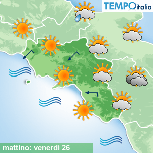 Mappa mattino per la giornata del 2025-12-26