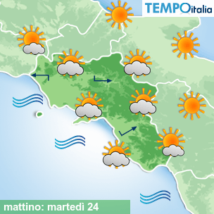 Mappa mattino per la giornata del 2026-02-24