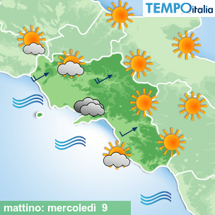 Mappa mattino per la giornata del 2026-09-09