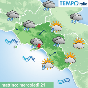 Mappa mattino per la giornata del 2026-10-21