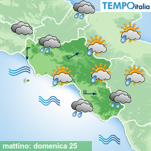 Mappa mattino per la giornata del 2026-10-25