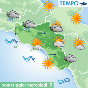 Mappa pomeriggio per la giornata del 2026-08-05