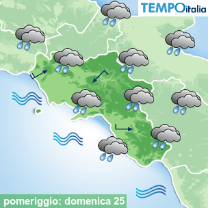 Mappa pomeriggio per la giornata del 2026-10-25