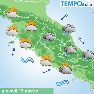 Mappa Giornaliera per la giornata di mercoledì 16 marzo
