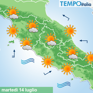 Mappa Giornaliera per la giornata di mercoledì 16 marzo