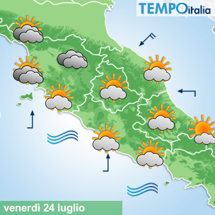 Mappa Giornaliera per la giornata di mercoledì 16 marzo