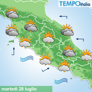 Mappa Giornaliera per la giornata di mercoledì 16 marzo