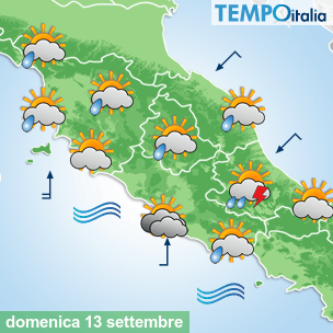 Mappa Giornaliera per la giornata di mercoledì 16 marzo