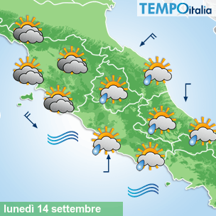 Mappa Giornaliera per la giornata di mercoledì 16 marzo