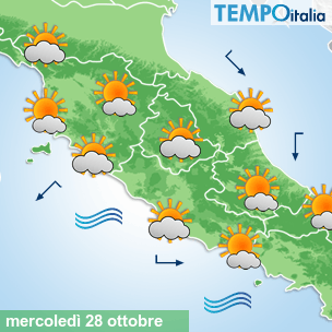 Mappa Giornaliera per la giornata di mercoledì 16 marzo