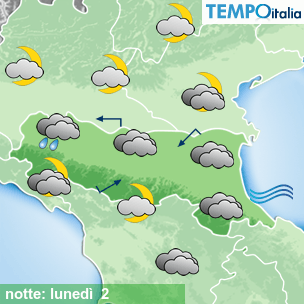 Mappa notte per la giornata del 2026-03-02