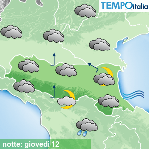 Mappa notte per la giornata del 2026-03-12