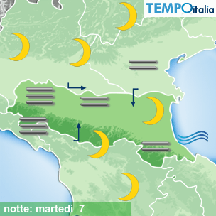 Mappa notte per la giornata del 2026-04-07