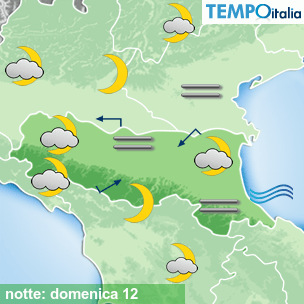 Mappa notte per la giornata del 2026-04-12