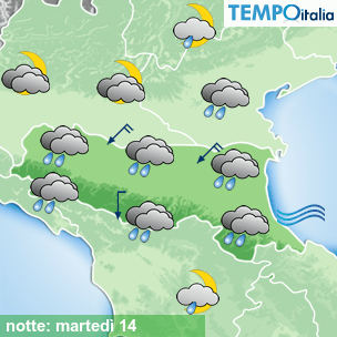 Mappa notte per la giornata del 2026-04-14
