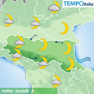 Mappa notte per la giornata del 2026-06-08