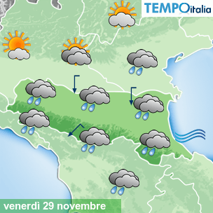 Mappa Giornaliera per la giornata di mercoledì 16 marzo