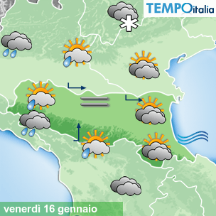 Mappa Giornaliera per la giornata di mercoledì 16 marzo