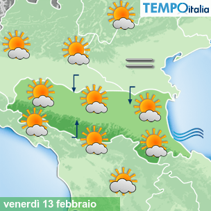 Mappa Giornaliera per la giornata di mercoledì 16 marzo
