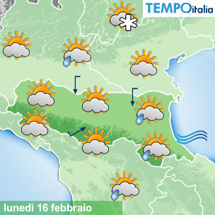 Mappa Giornaliera per la giornata di mercoledì 16 marzo