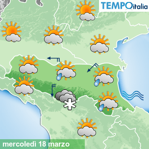 Mappa Giornaliera per la giornata di mercoledì 16 marzo