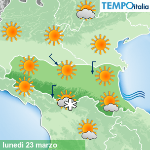 Mappa Giornaliera per la giornata di mercoledì 16 marzo