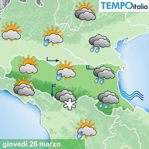 Mappa Giornaliera per la giornata di mercoledì 16 marzo