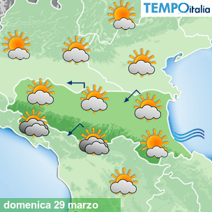 Mappa Giornaliera per la giornata di mercoledì 16 marzo