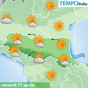 Mappa Giornaliera per la giornata di mercoledì 16 marzo