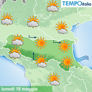 Mappa Giornaliera per la giornata di mercoledì 16 marzo