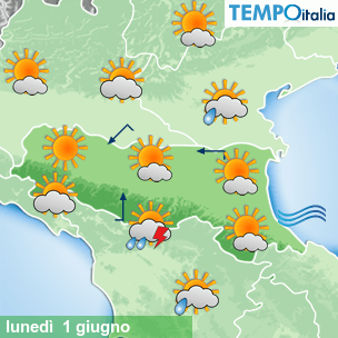 Mappa Giornaliera per la giornata di mercoledì 16 marzo