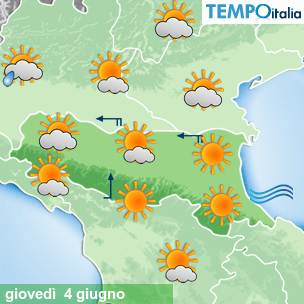 Mappa Giornaliera per la giornata di mercoledì 16 marzo