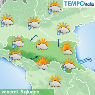 Mappa Giornaliera per la giornata di mercoledì 16 marzo