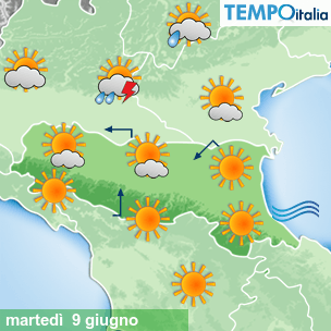 Mappa Giornaliera per la giornata di mercoledì 16 marzo