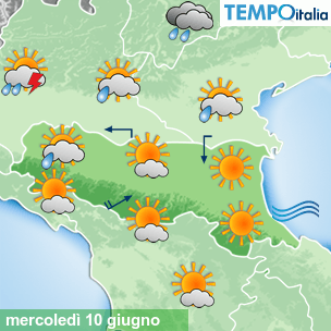 Mappa Giornaliera per la giornata di mercoledì 16 marzo