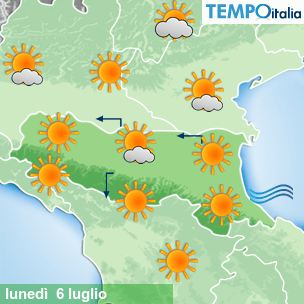 Mappa Giornaliera per la giornata di mercoledì 16 marzo