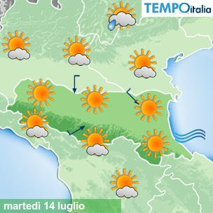 Mappa Giornaliera per la giornata di mercoledì 16 marzo