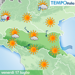 Mappa Giornaliera per la giornata di mercoledì 16 marzo