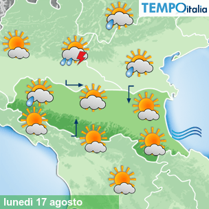 Mappa Giornaliera per la giornata di mercoledì 16 marzo