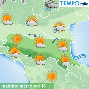 Mappa mattino per la giornata del 2025-07-16