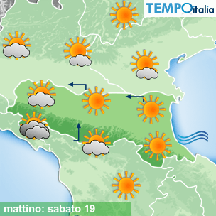 Mappa mattino per la giornata del 2025-07-19