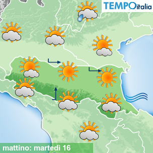 Mappa mattino per la giornata del 2025-09-16