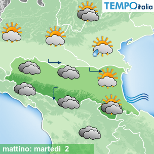 Mappa mattino per la giornata del 2025-12-02