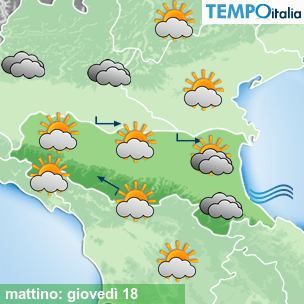Mappa mattino per la giornata del 2025-12-18