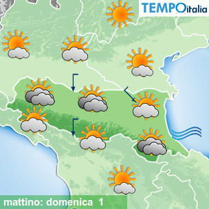 Mappa mattino per la giornata del 2026-02-01