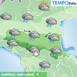 Mappa mattino per la giornata del 2026-02-04