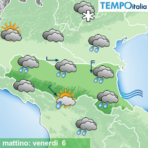 Mappa mattino per la giornata del 2026-02-06